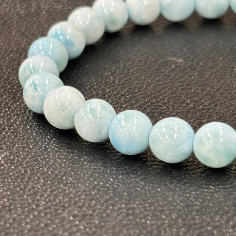 ラリマーブレスレット 約7mm 内径約15.5cm