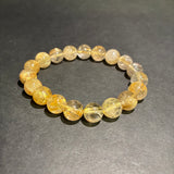 【ヒカルチル】【高品質】【開運】ルチルクォーツ 10mm ブレスレット