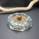 【オリパの虎500円OFFクーポン対象】浄化セット（浄化チップ・八角形ガラス皿-L）