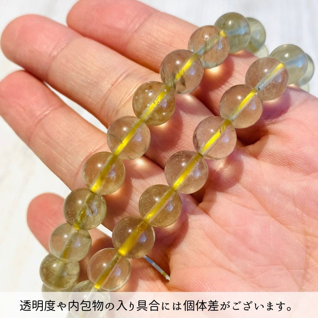 【希少インパクトガラス】リビアングラス ブレスレット 9mm [LGB-9295]