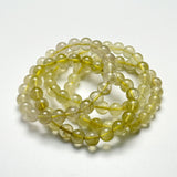 【希少インパクトガラス】リビアングラス ブレスレット 8mm 内径15.5cm