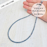 【今話題！】テラヘルツネックレス  ロンデル2x3mmタイプ