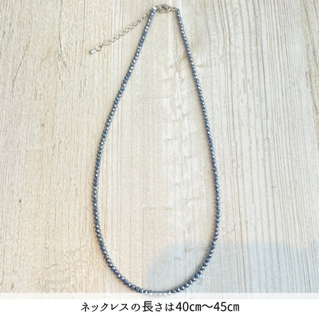 【今話題！】テラヘルツネックレス  ロンデル2x3mmタイプ