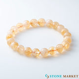【シトリン】お買得 天然石オンリー ブレスレット（8mm）