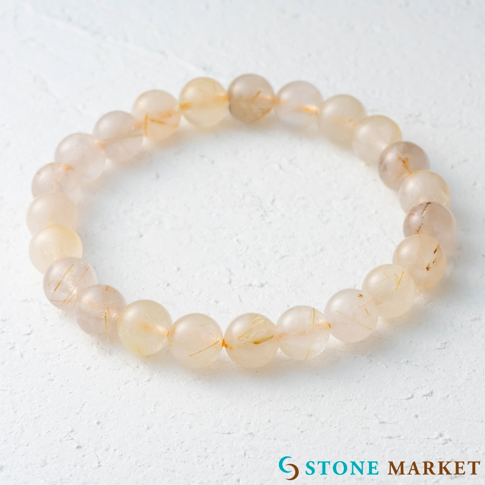 【単品売り】8mm ルチルクォーツ ブレスレット