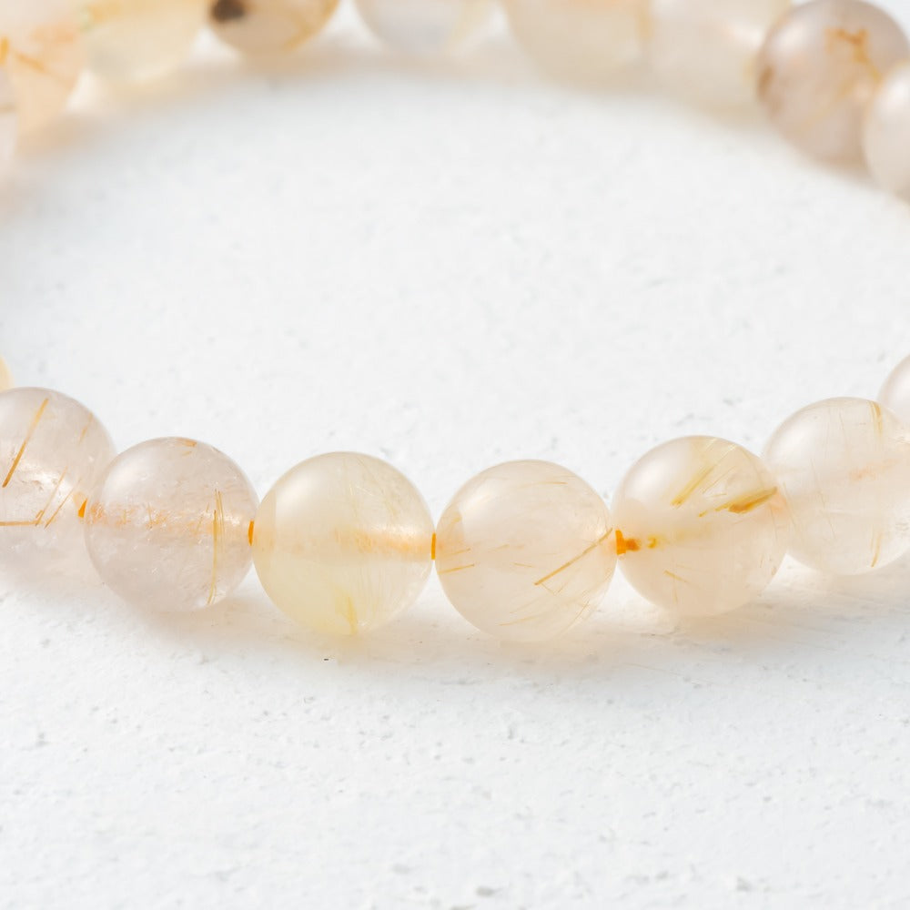 ルチルクォーツ - ブレスレット8mm - 天然石 - ストーンマーケット