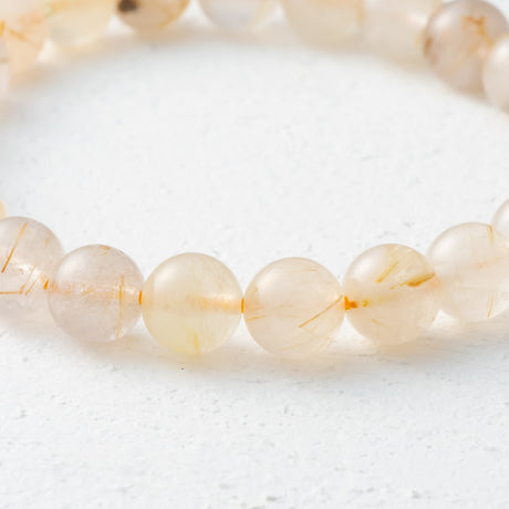 【単品売り】8mm ルチルクォーツ ブレスレット