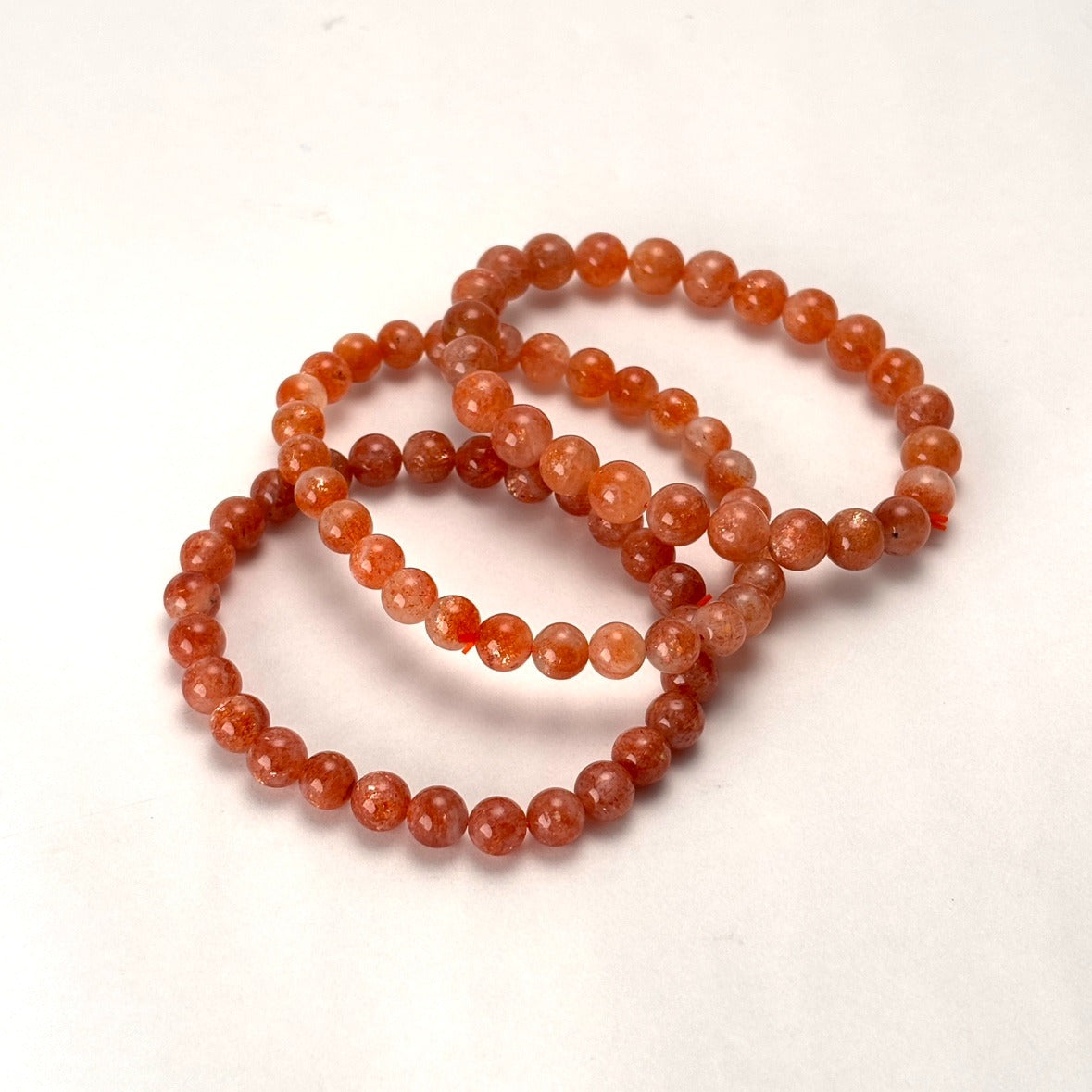 【お買い得】サンストーン ブレスレット 7mm（内径約16cm）