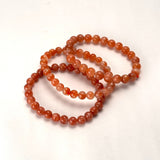 【お買い得】サンストーン ブレスレット 7mm（内径約16cm）