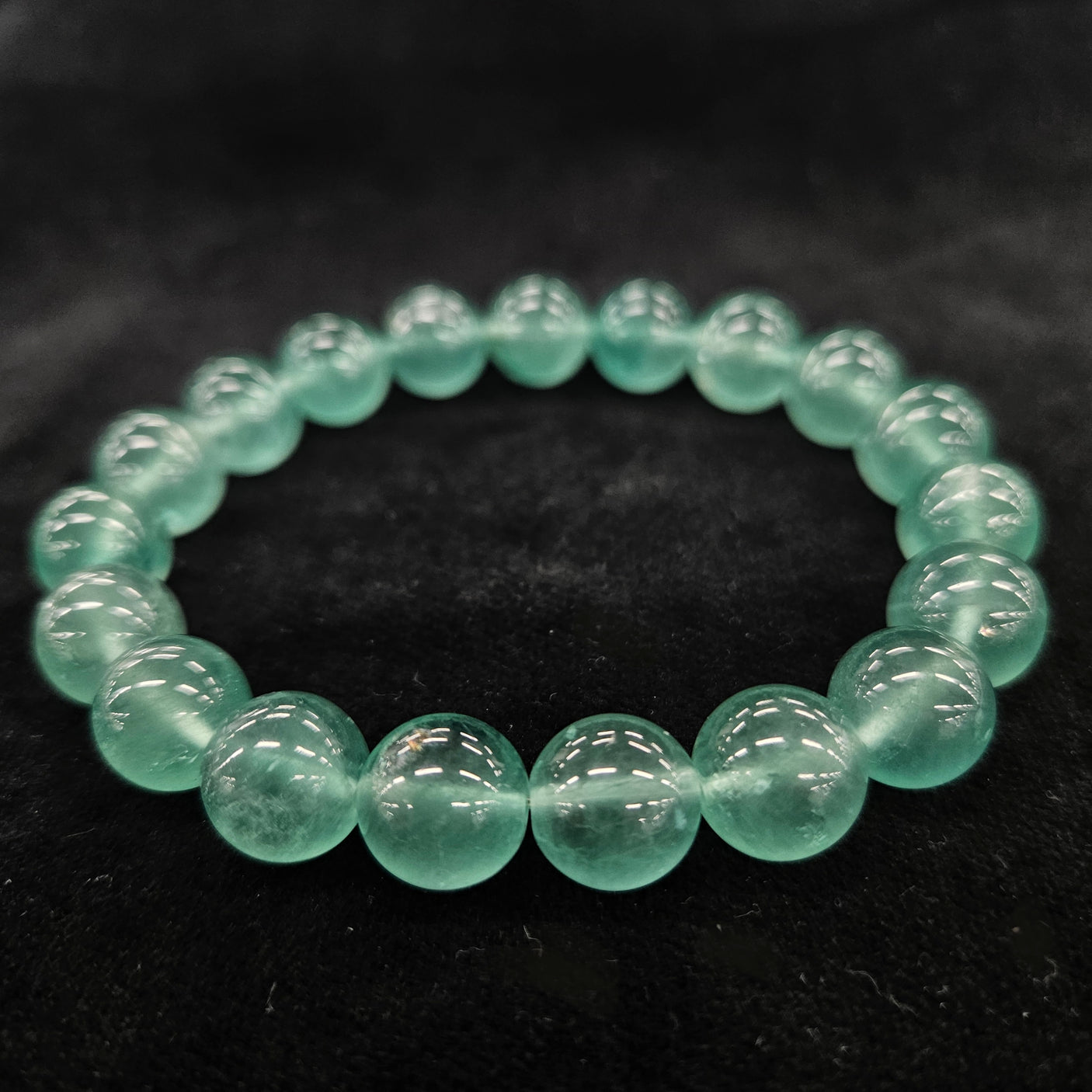 【天然石ブレス】グリーンフローライト 10.5mm