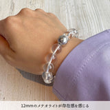 【鉄隕石】メテオライト1粒ブレスレット12mm