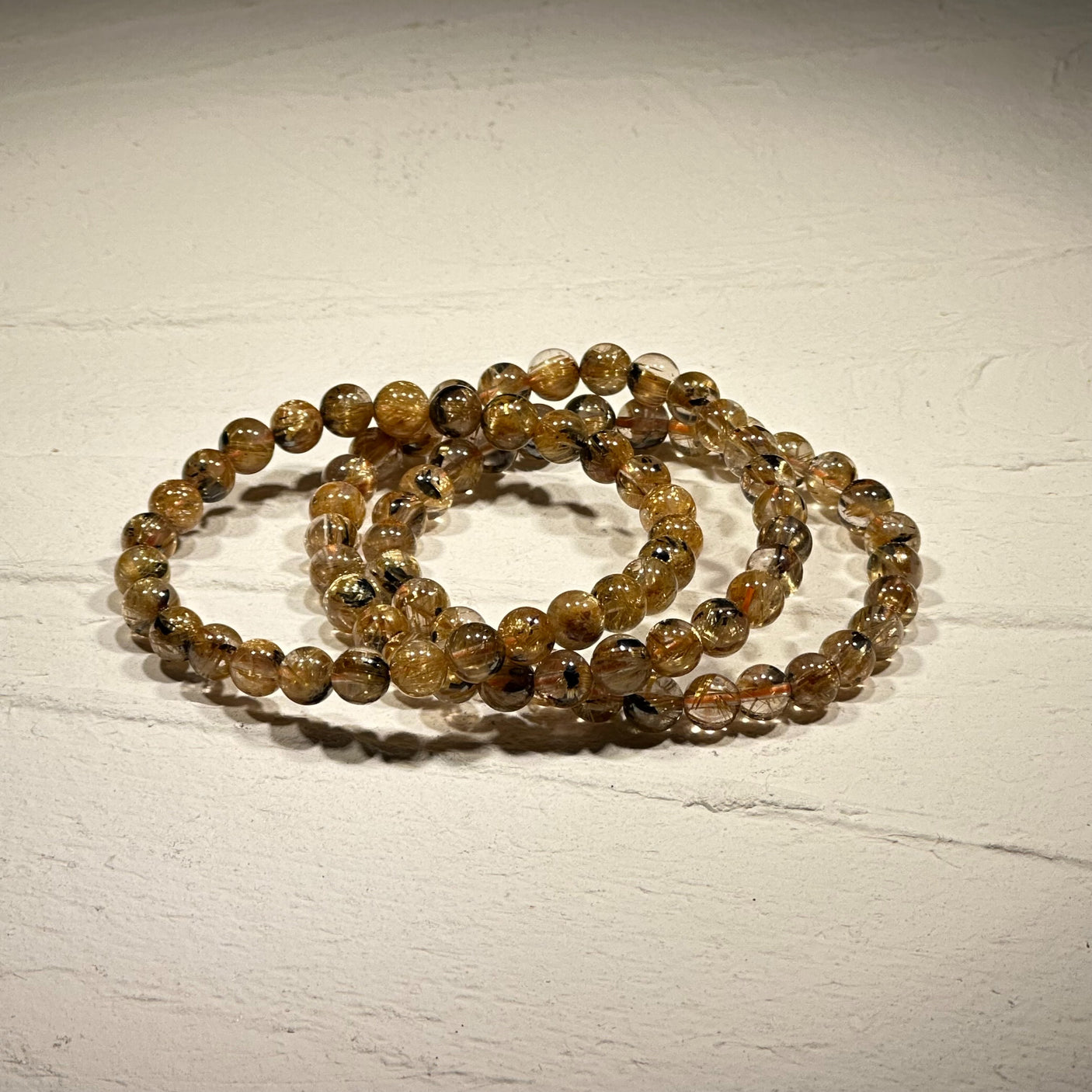 【高品質】【開運】太陽放射ルチルクォーツ 5.5mm〜6.4mm ブレスレット