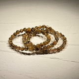 【高品質】【開運】太陽放射ルチルクォーツ 5.5mm〜6.4mm ブレスレット