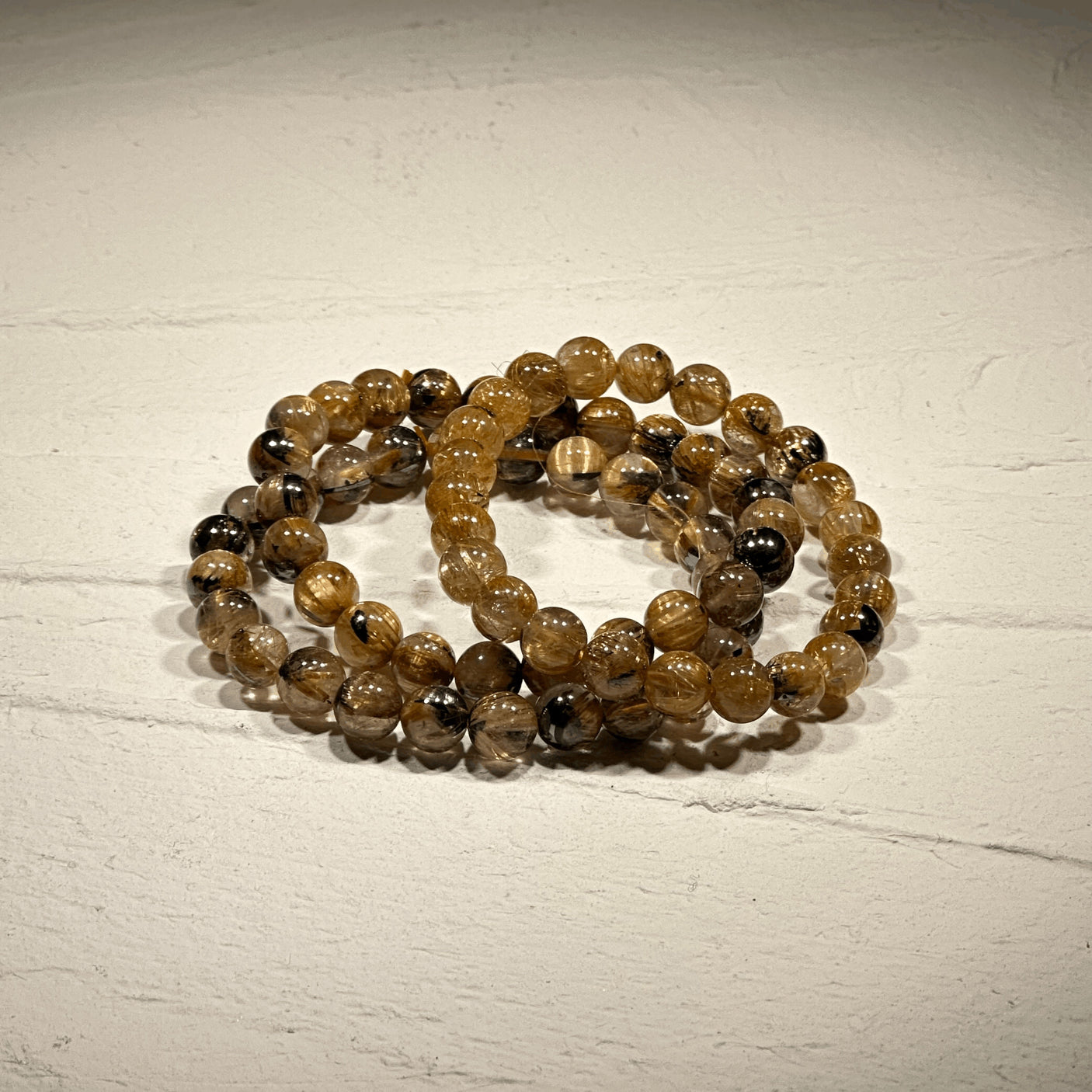 【高品質】【開運】太陽放射ルチルクォーツ 6.5mm〜7.4mm ブレスレット