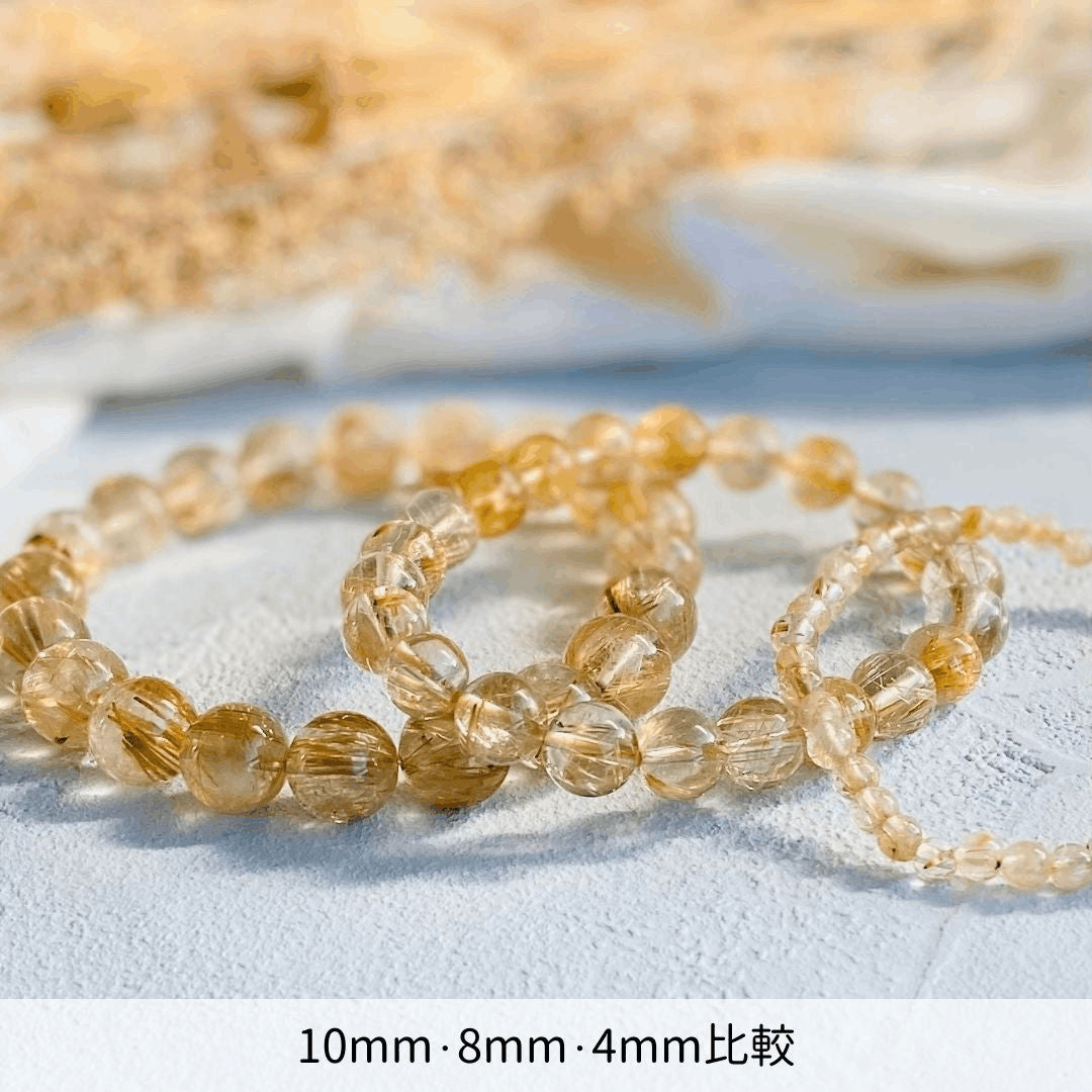 ルチルクォーツ - ブレスレット10mm - 天然石 - 金運 – STONEMARKET