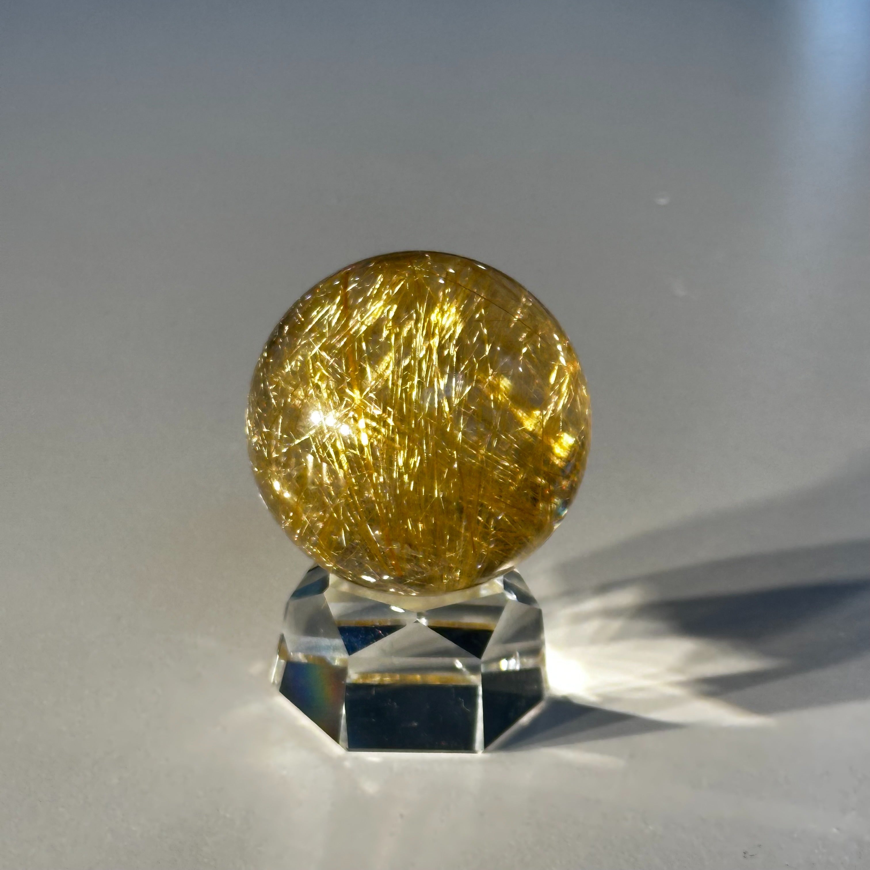 金運、仕事運上昇】虹入り！ゴールドルチルスフィア ⭐️R156 金運