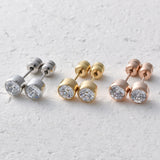 【Twinkle Dream Star premium】【両耳用】ワンストーン サージカルステンレス ピアス