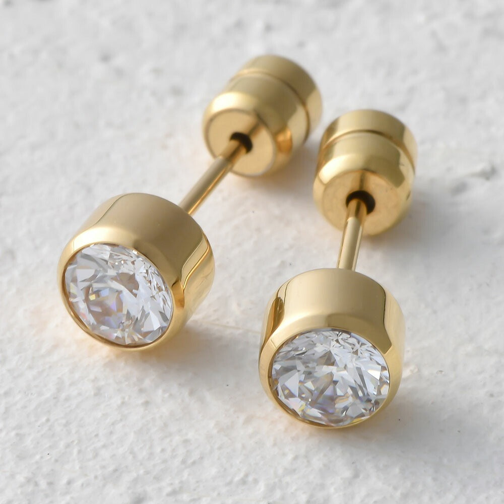 【Twinkle Dream Star premium】【両耳用】ワンストーン サージカルステンレス ピアス