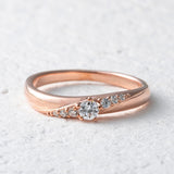 【Twinkle Dream Star premium】ラインデザイン エレガンスシルバー925リング