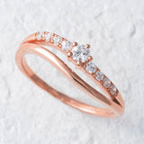 【Twinkle Dream Star premium】シンプルエレガンス シルバー925リング