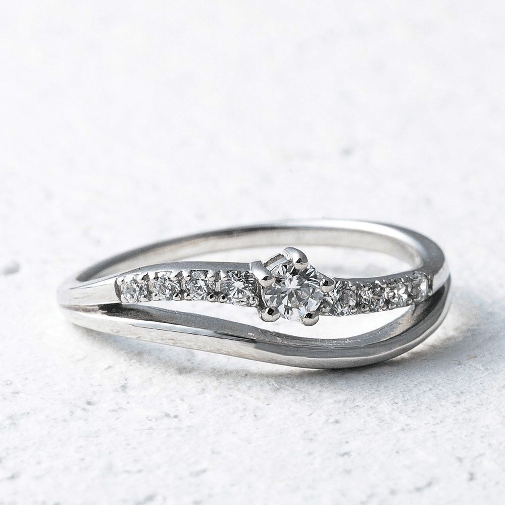 【Twinkle Dream Star premium】シンプルエレガンス シルバー925リング