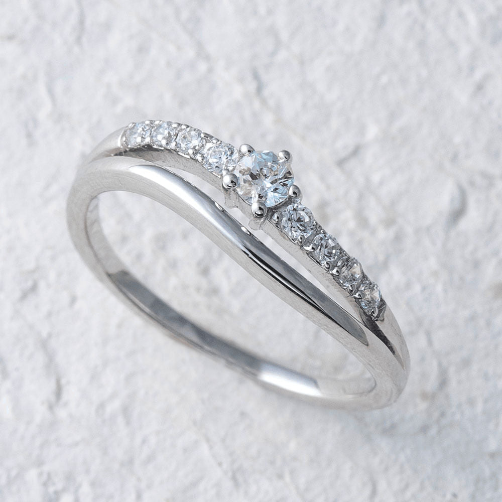 【Twinkle Dream Star premium】シンプルエレガンス シルバー925リング