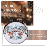 【Twinkle Dream Star premium】スリーストーン シルバー925リング（ピンクゴールドカラー）