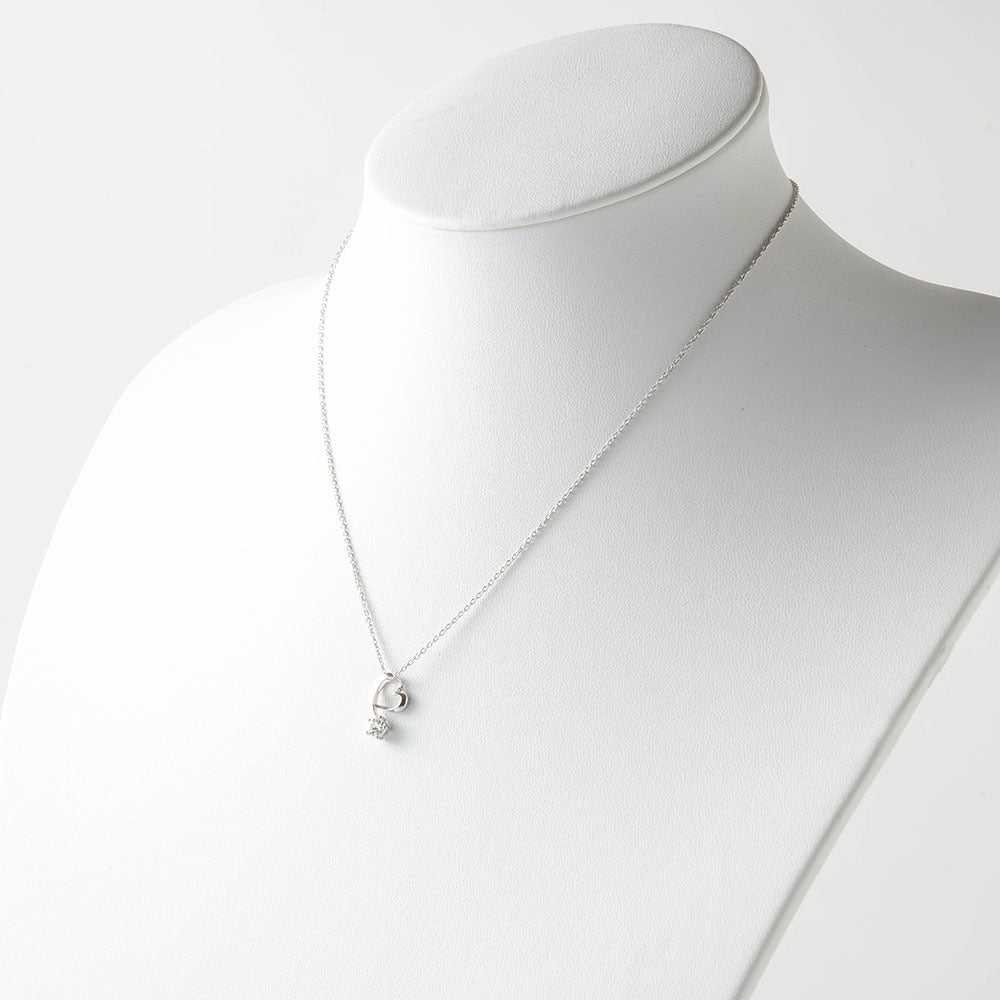 【Twinkle Dream Star premium】コメットオープンハートシルバーネックレス