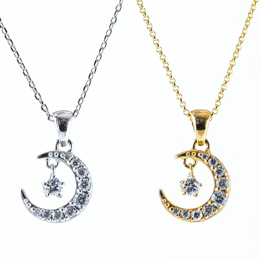 【Twinkle Dream Star premium】ムーンデザインエレガンスネックレス トップ単品