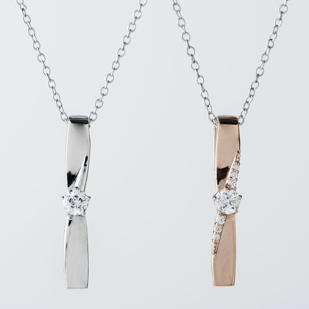 【Twinkle Dream Star premium】シルバー925ねじれプレートネックレス