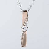 【Twinkle Dream Star premium】シルバー925ねじれプレートネックレス