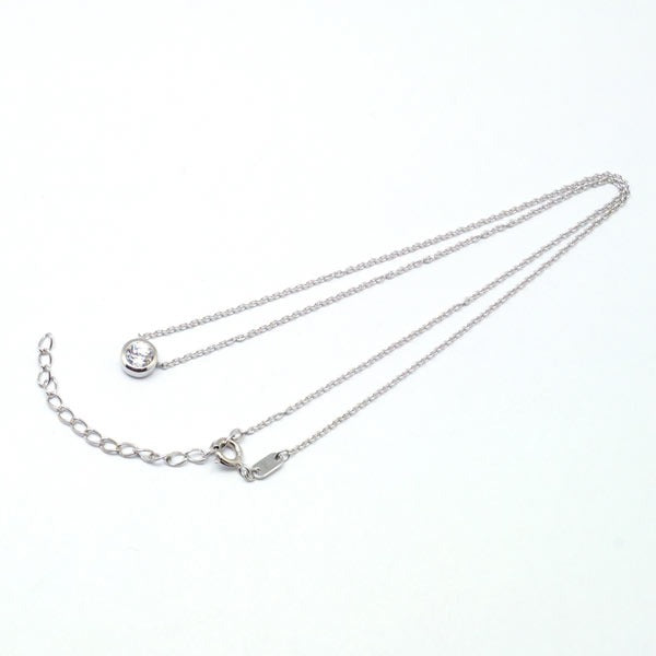 【Twinkle Dream Star premium】両づりベゼルセッティングシルバーネックレス