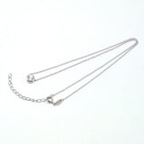 【Twinkle Dream Star premium】両づりベゼルセッティングシルバーネックレス