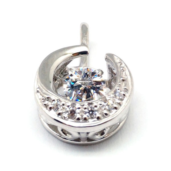 【Twinkle Dream Star premium 】ムーンシルバーネックレス トップ単品