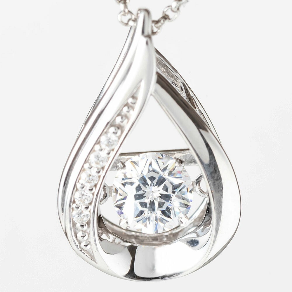 【Twinkle Dream Star premium】しずく型シルバーネックレス トップ単品