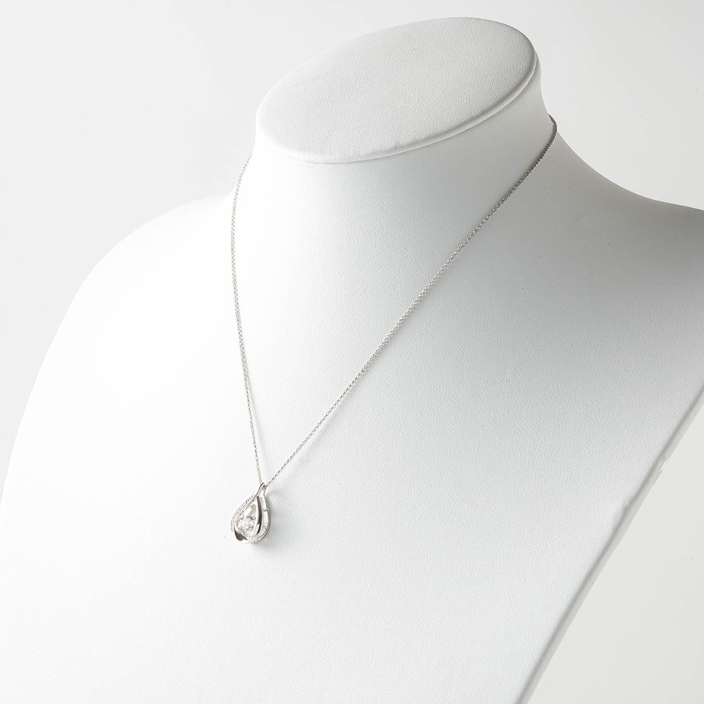 【Twinkle Dream Star premium】しずく型シルバーネックレス トップ単品