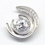 【Twinkle Dream Star premium】ムーン型シルバーネックレス トップ単品