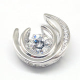 【Twinkle Dream Star premium】ムーン型シルバーネックレス トップ単品