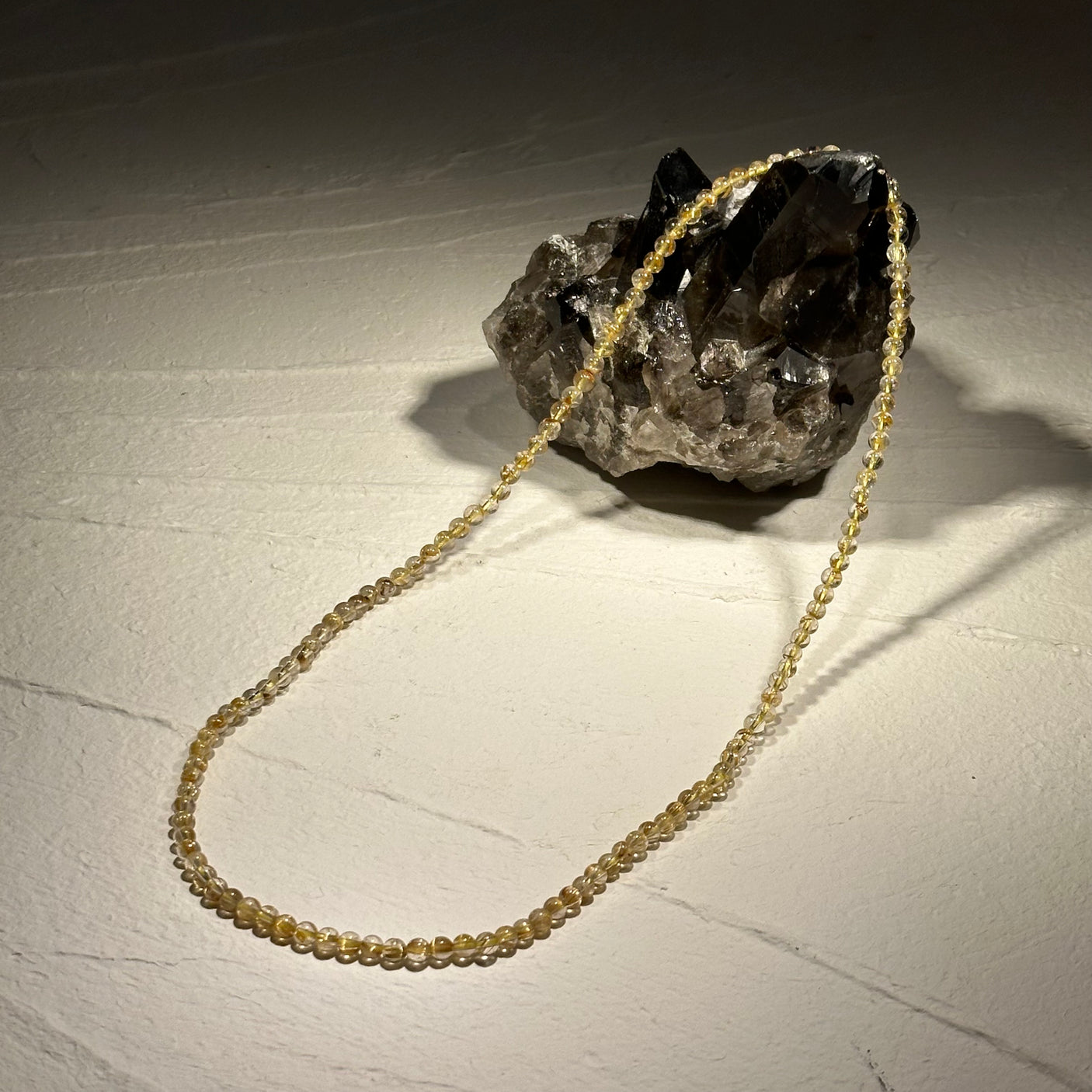 【ヒカル社長】ルチル2Wayネックレス 4-5mm 内径（長さ）52cm