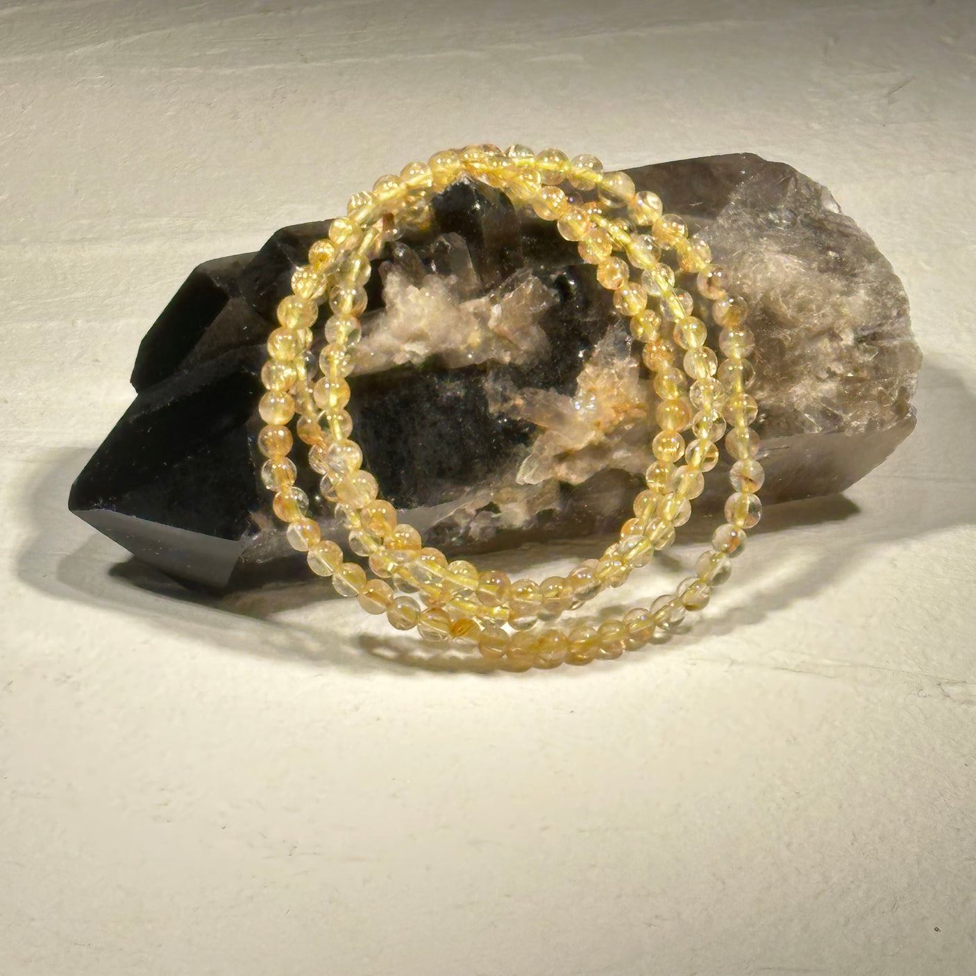 【ヒカル社長】ルチル2Wayネックレス 4-5mm 内径（長さ）52cm