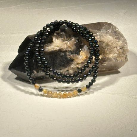 【ヒカル社長】ルチルオニキス2Wayネックレス 4mm 内径（長さ）52cm