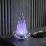 【単品売り】盛り塩＋水晶さざれ（LED台座付き）アクリル - KAMI