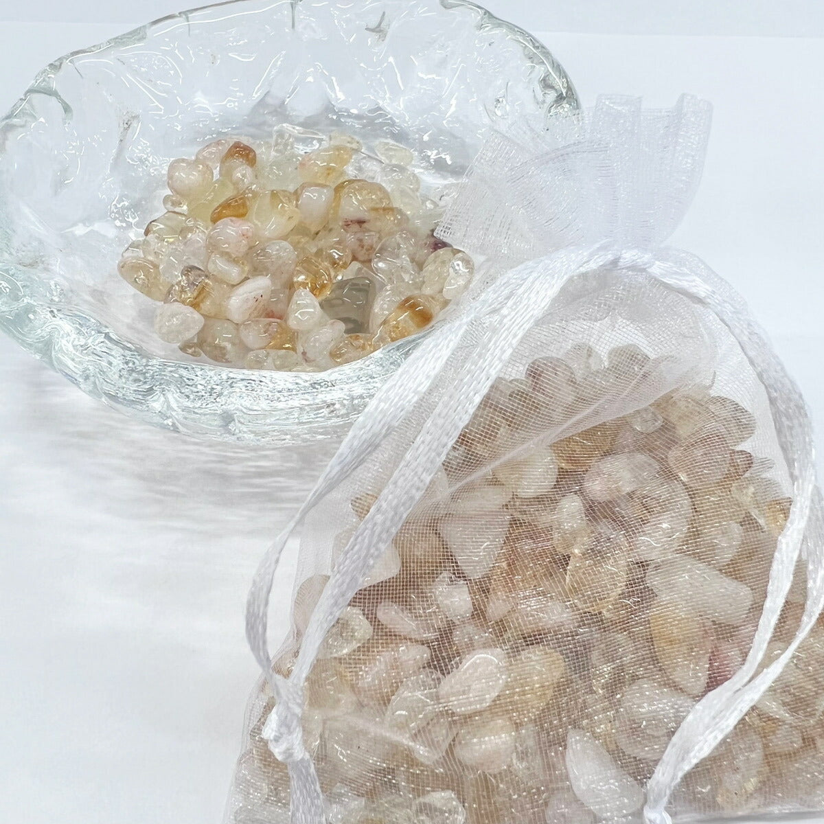 シトリン - 浄化チップ100g - 単品売り - ストーンマーケット