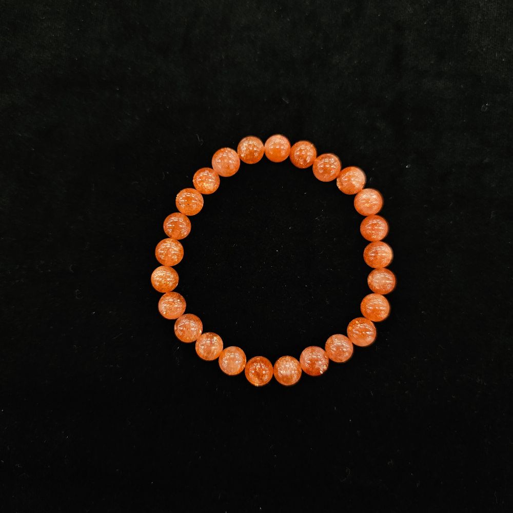 サンストーン ブレスレット 内径約16cm ルース約7mm