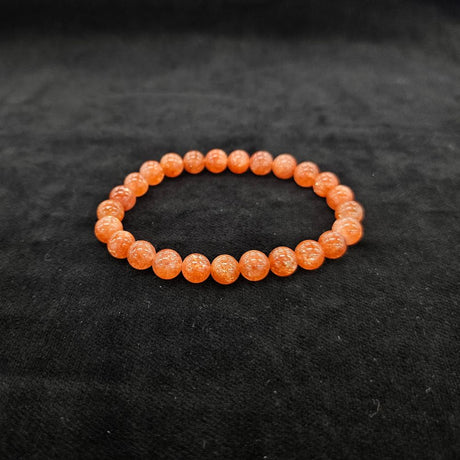 サンストーン ブレスレット 内径約16cm ルース約7mm