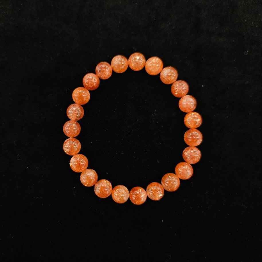 サンストーン ブレスレット 内径約16cm ルース約8mm – STONEMARKET