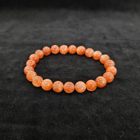 サンストーン ブレスレット 内径約16cm ルース約8mm