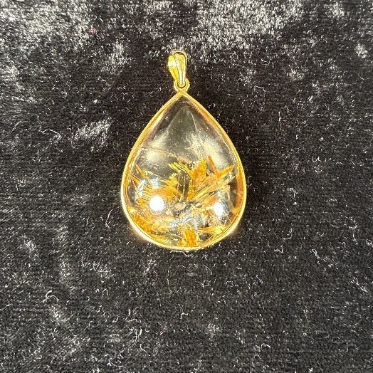 ゴールドタイチンペンダントトップ 約31x21mm【会長秘蔵コレクション】＜0015＞