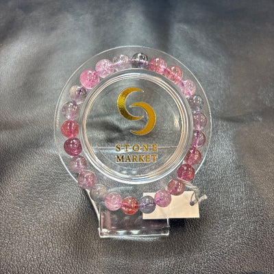 マルチカラースピネルブレスレット 約8mm 【会長秘蔵コレクション】＜0075＞