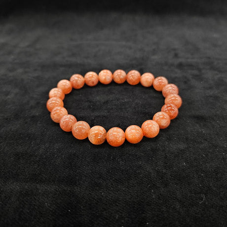 サンストーン ブレスレット 内径約16cm ルース約9mm